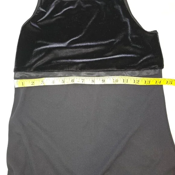 BYER TOO! sz M Vintage Y2K 90s Maxi Formal Dress Gown Gothic Romantic Velvet Top - Picture 9 of 11